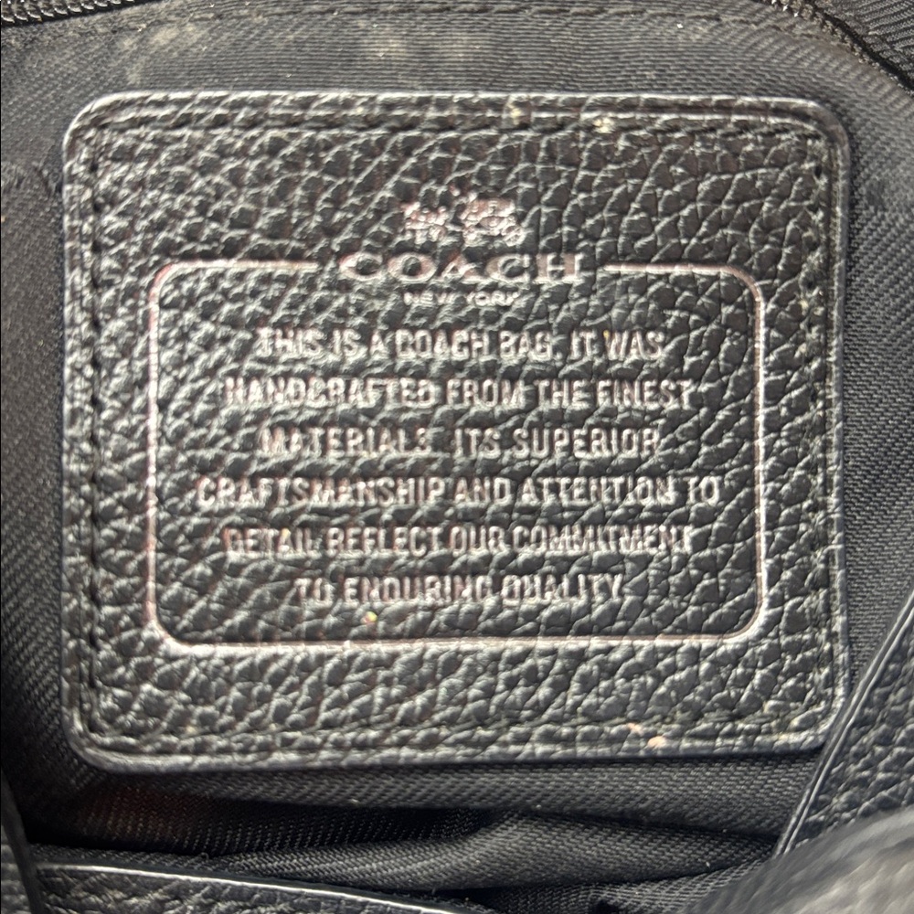 Coach Black Studded Shoulder Bag - Picture 5 of 9